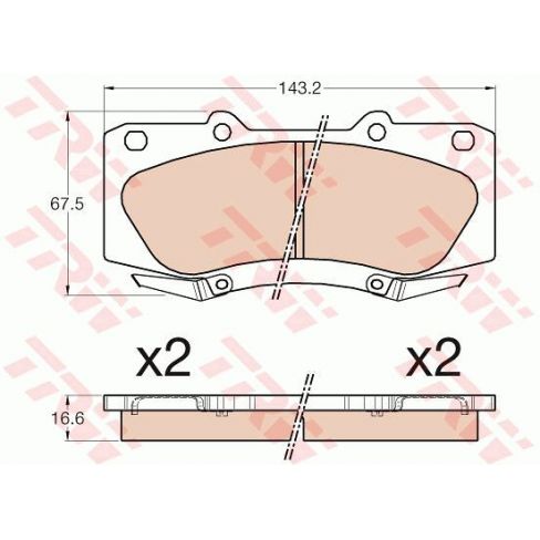 Set placute frana Set placute frana