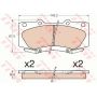 Set placute frana Set placute frana