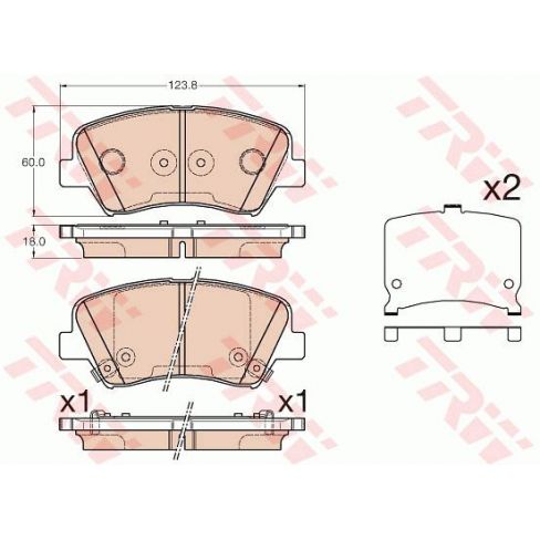 Set placute frana