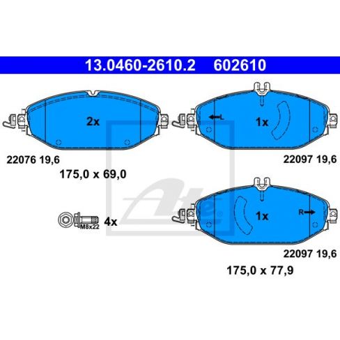 Set placute frana Set placute frana