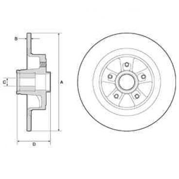 Brake disk with bearing