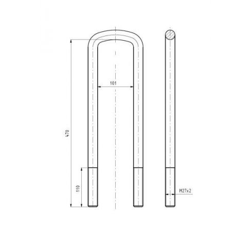 Leaf spring shackle