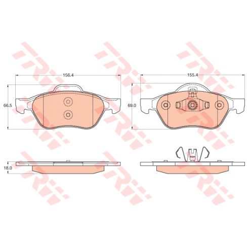 Set placute frana Set placute frana