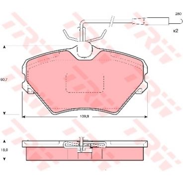 Set placute frana