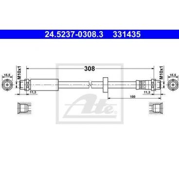 Furtun elastic frana