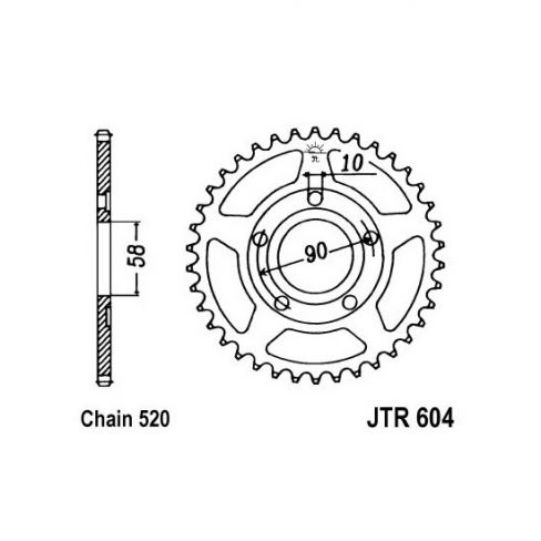 Pinion spate