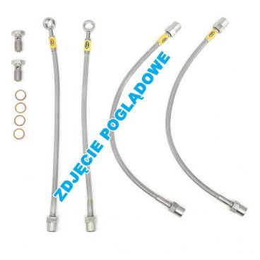 Braided stainless steel brake cables