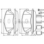 Set placute frana