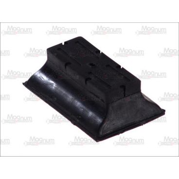 Leaf spring rubber cushion