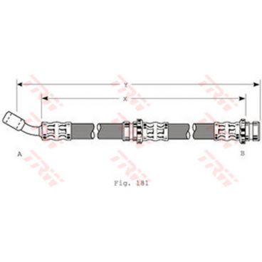 Furtun elastic frana