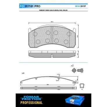 Set placute frana