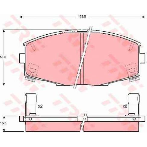 Set placute frana