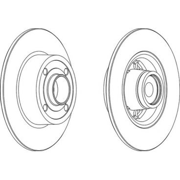 Brake disk with bearing