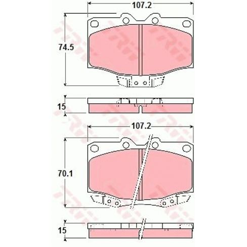Set placute frana