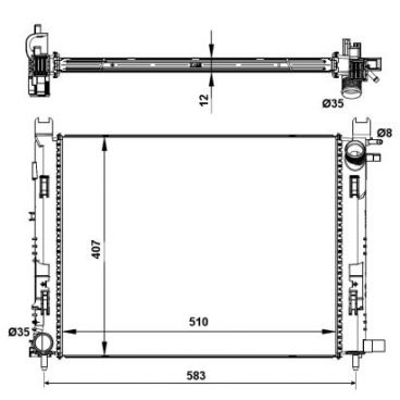 Radiator racire cu apa