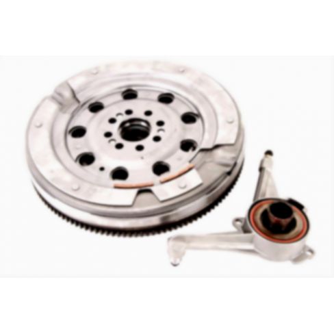 Clutch kit with dual mass flywheel and pneumatic bearing
