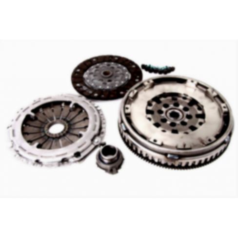 Clutch kit with dual mass flywheel and bearing