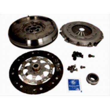Clutch kit with dual mass flywheel and bearing