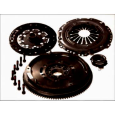 Clutch kit with dual mass flywheel and bearing