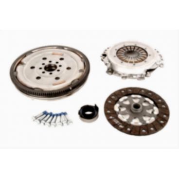 Clutch kit with dual mass flywheel and bearing
